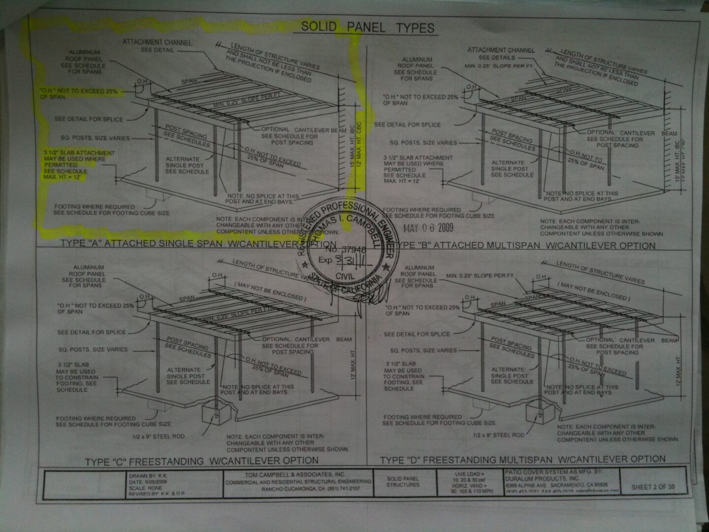 A drawing of the roof structure for a house.