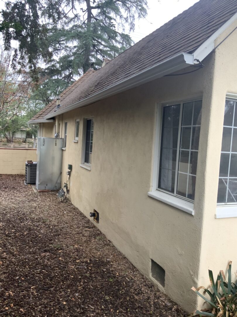 A house with a lot of windows and doors