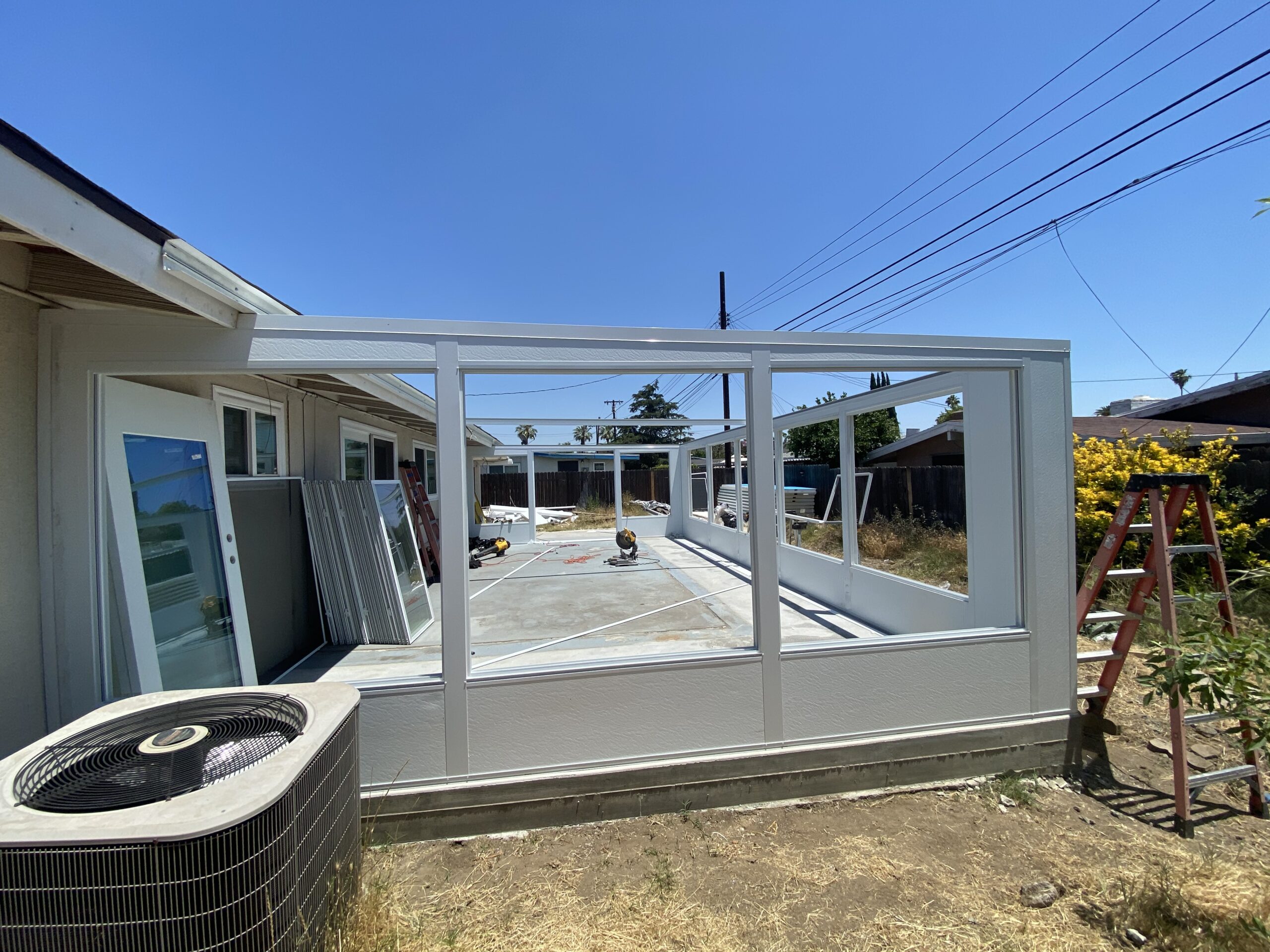 A house with a lot of windows in it